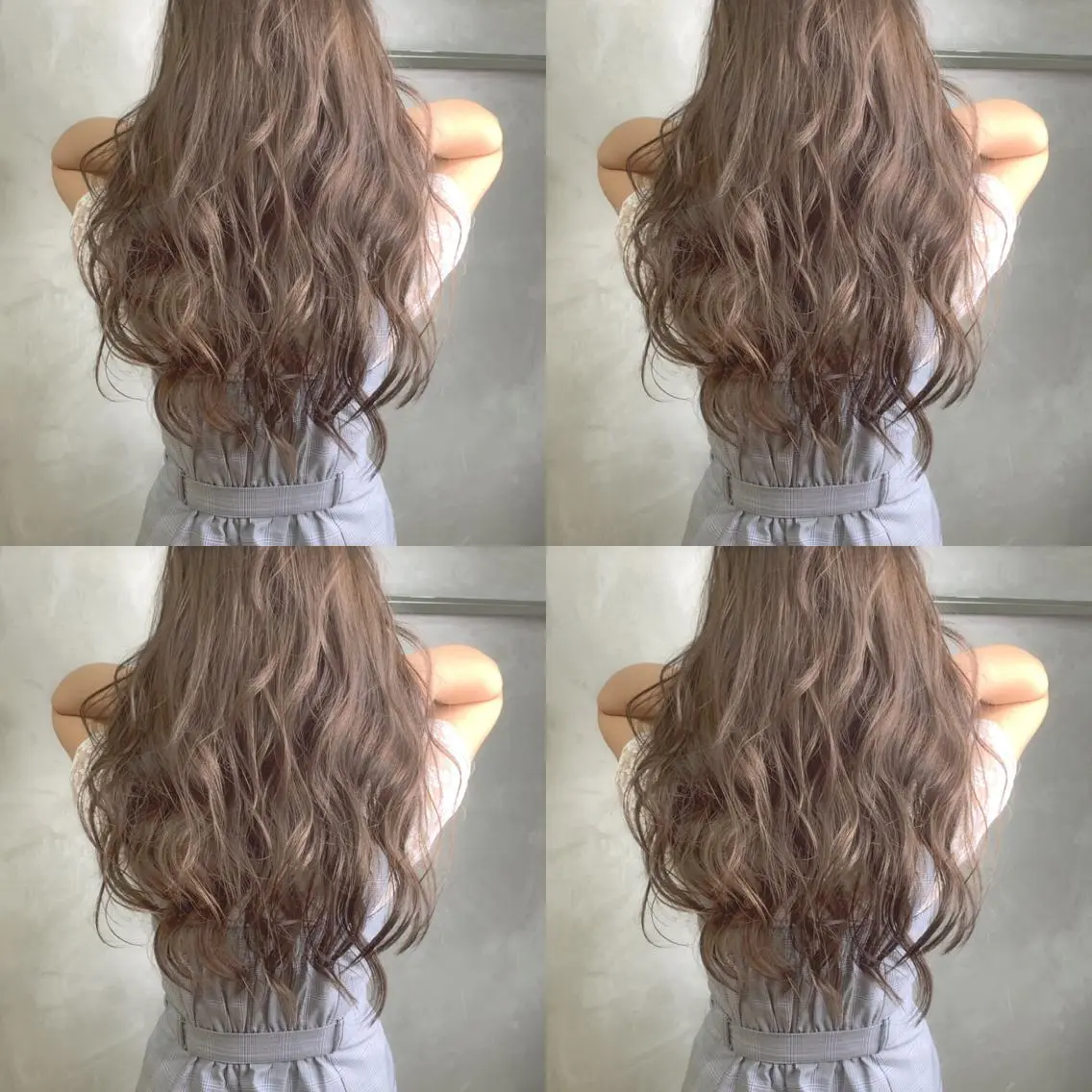 ロング アッシュ Selene hair OSAKAのヘアスタイル