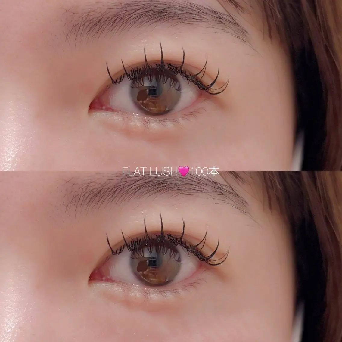 マツエク・マツパ キュート フラットラッシュ CreBiA🎀 ayaのマツエク・マツパデザイン