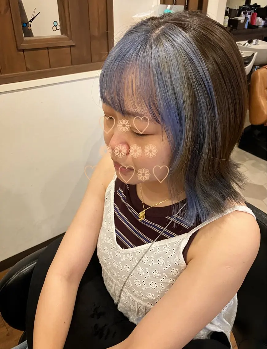 セミロング 馬場 麻奈美のヘアスタイル