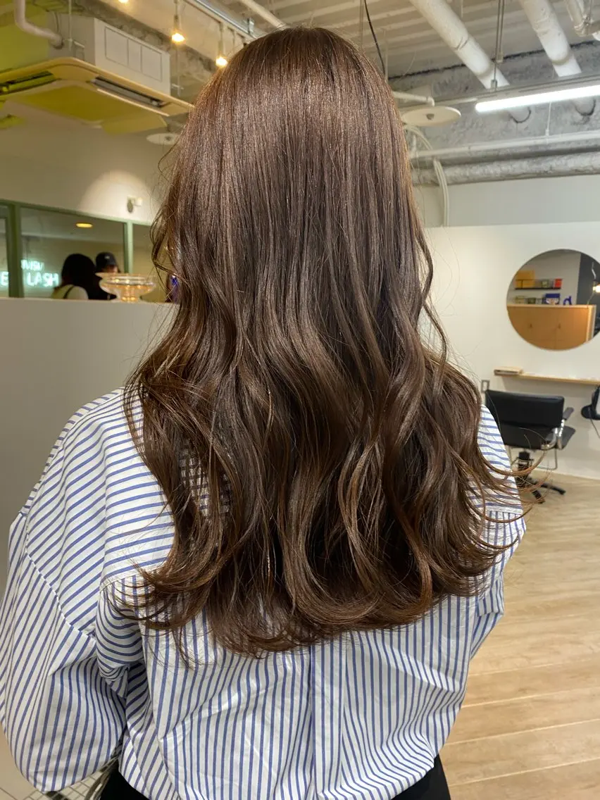 ロング カラー カット ヘアカラー トリートメント LUVISM新潟🎀 透明感カラー/ミユのヘアスタイル