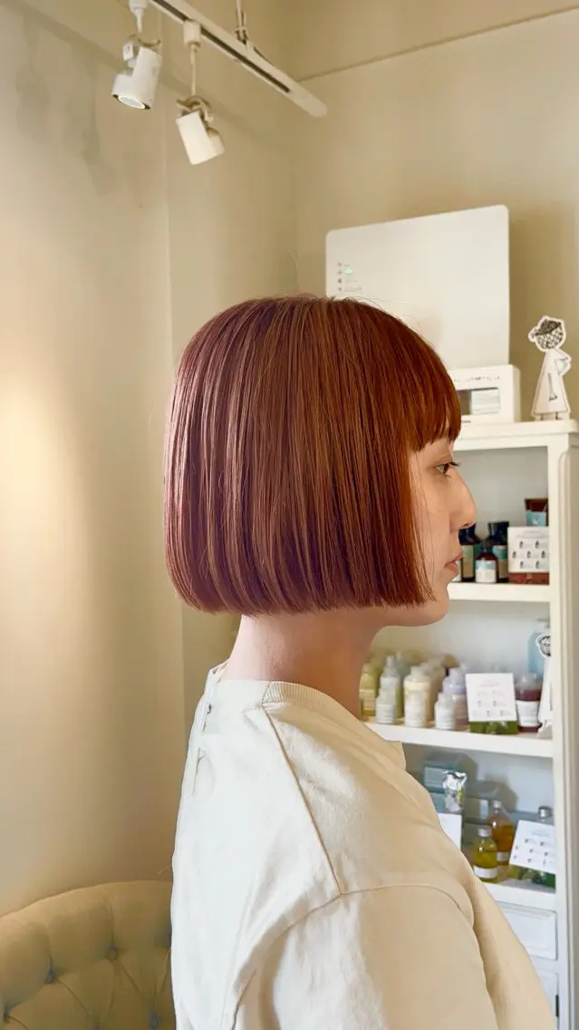 ショート カット ヘアカラー よこもり あいのヘアスタイル