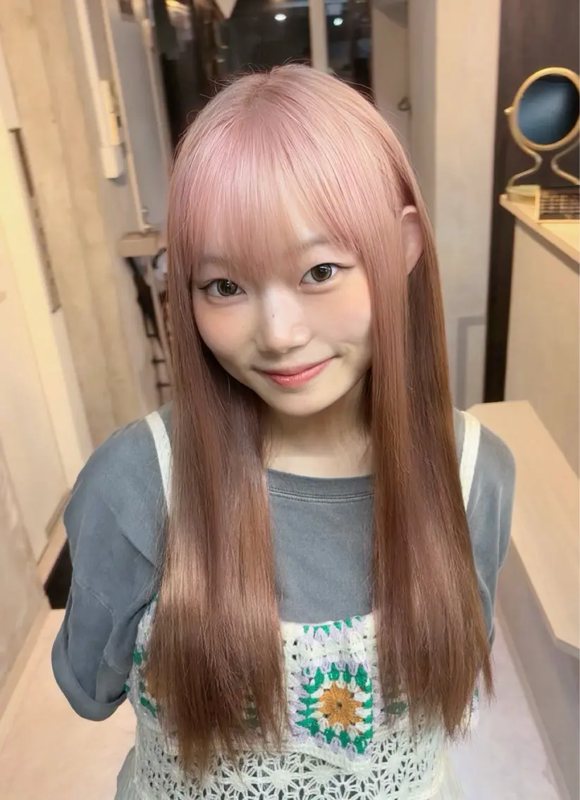 ロング カラー ヘアカラー 心斎橋難波/カラー ココロのヘアスタイル