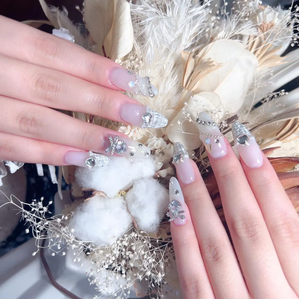 ネイル ハンドネイル M 🌷Nail 長さだし専門店のネイルデザイン