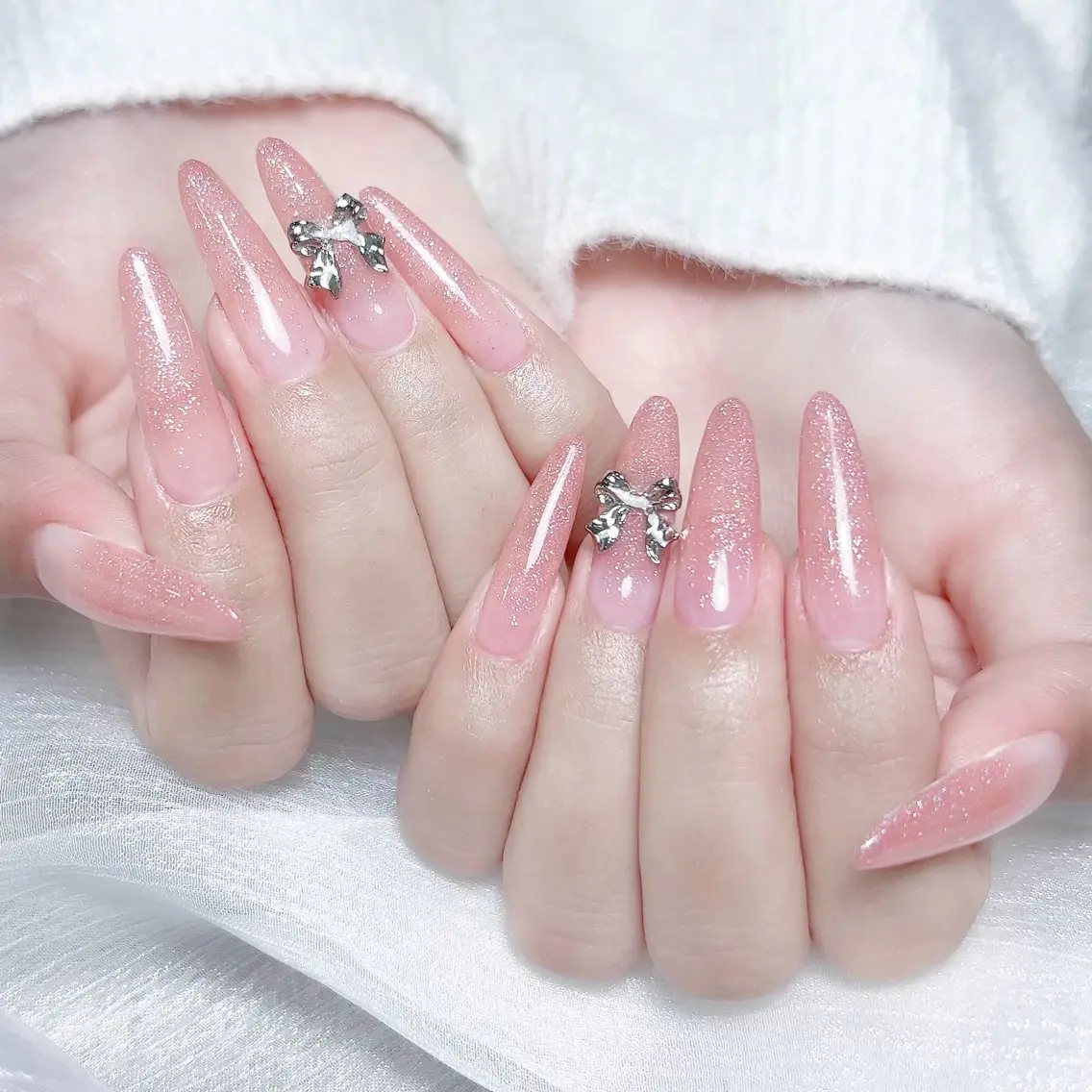 メンズ ネイル メンズ韓国風 アートネイル オーロラネイル ガーリー キラキラネイル ハンドネイル Nail salon 木にいるのネイルデザイン
