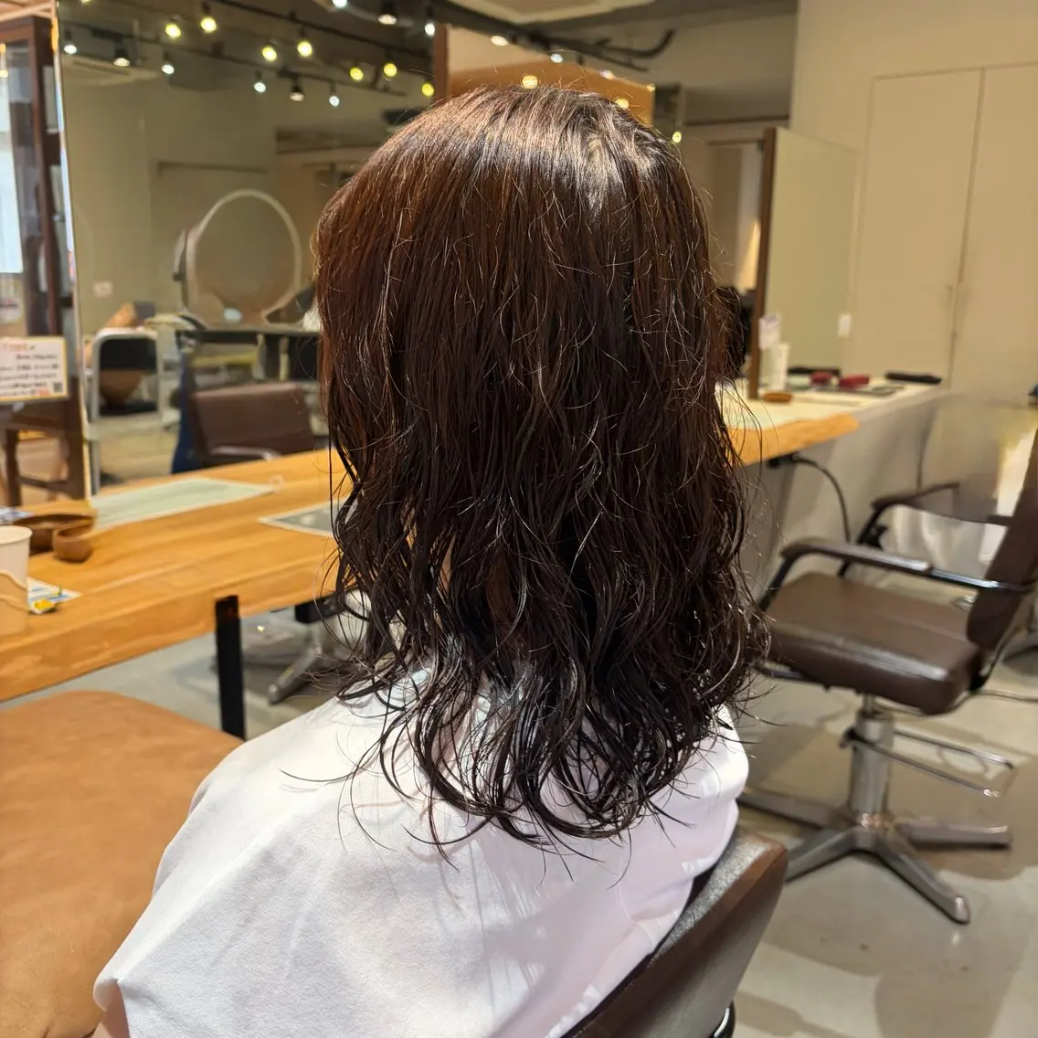 ミディアム パーマ カット パーマ やまき さきね/パーマ🌀のヘアスタイル