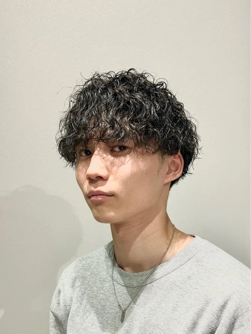 ショート カット パーマ メンズ特化🔥再現度 高カット/パーマ/元のヘアスタイル