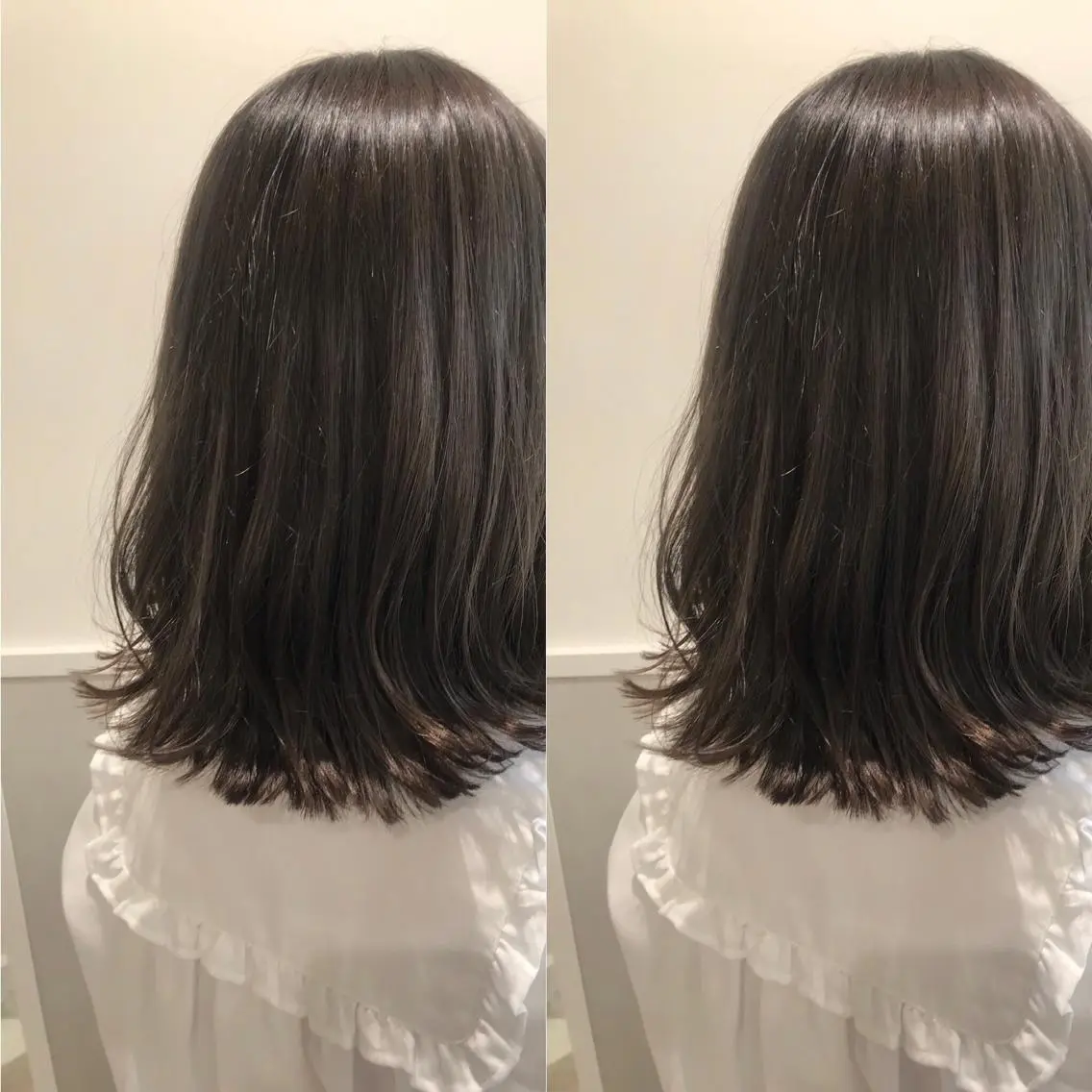 ミディアム カラー カット ヘアカラー 小栗 麻衣のヘアスタイル
