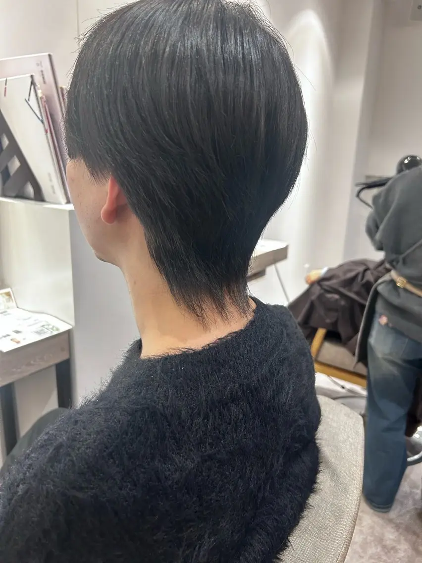 メンズ メンズウルフカット ウルフカット 菅原 琉偉のヘアスタイル