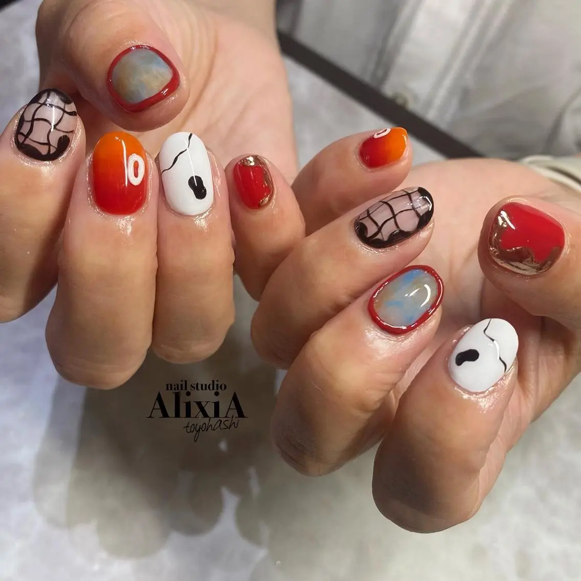ネイル ハンドネイル AlixiA ゆみのネイルデザイン