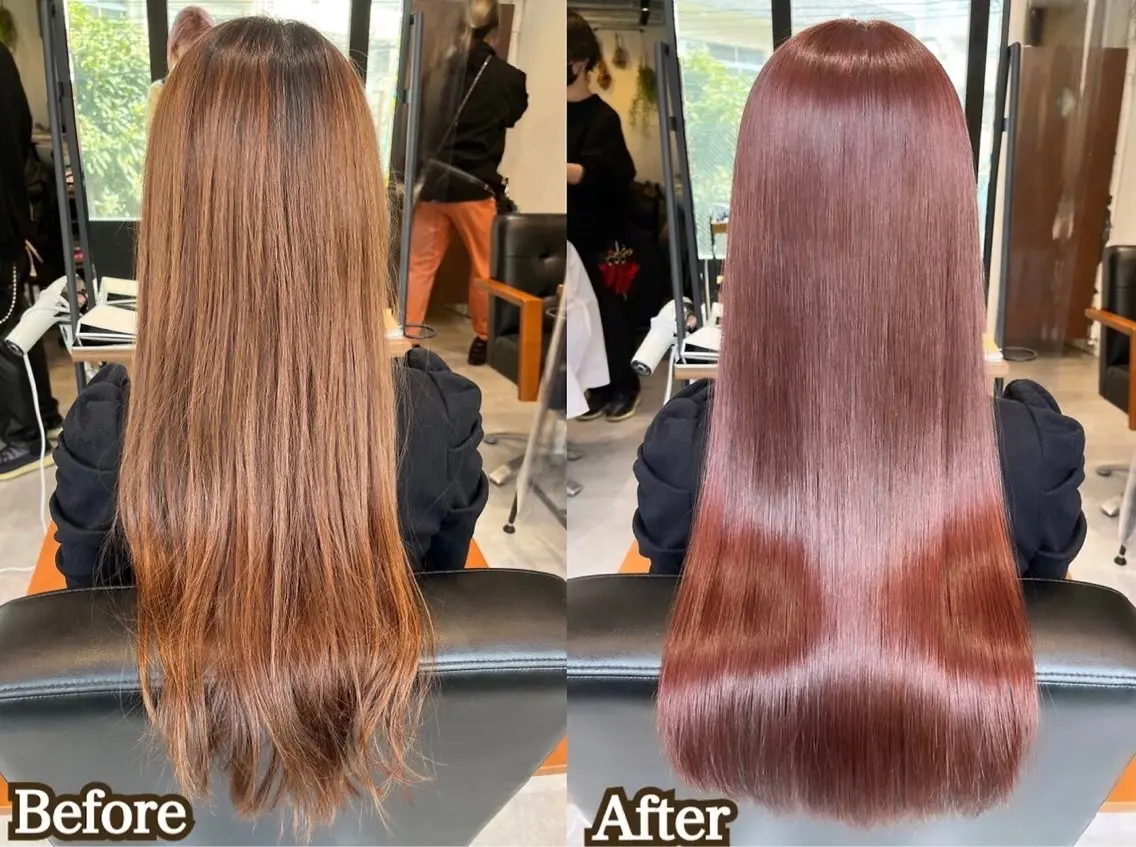 ロング 縮毛矯正 トリートメント 縮毛・髪質改善🩰 mai🐰ྀི🤍のヘアスタイル
