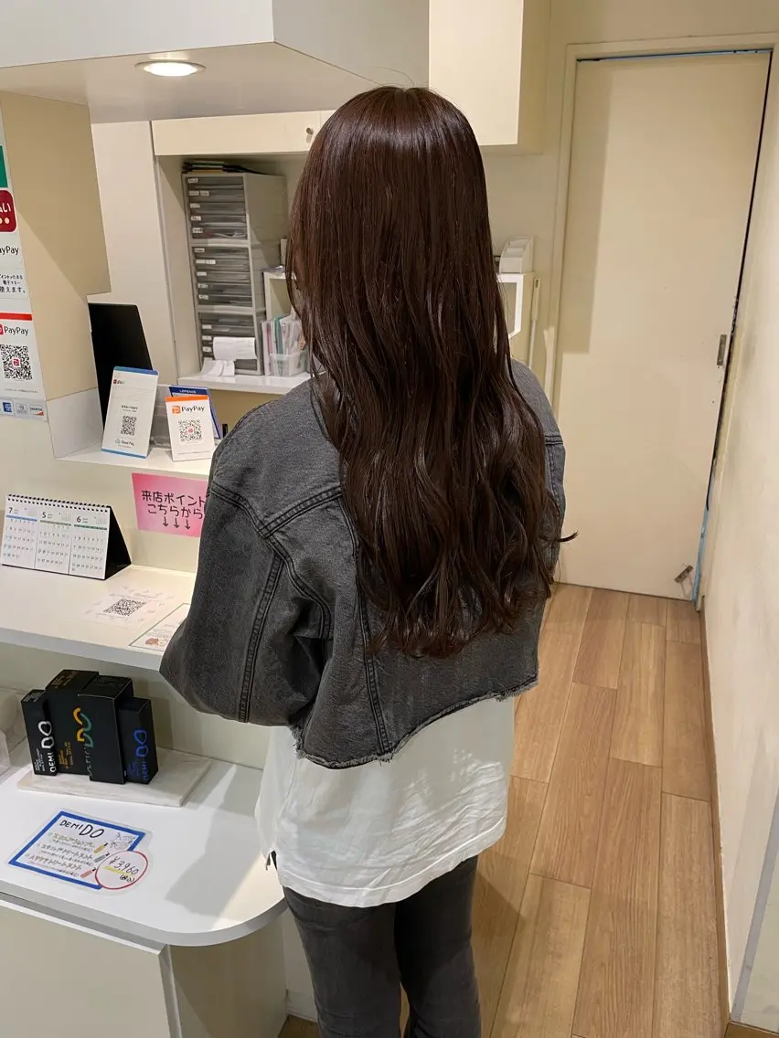 ロング カラー ヘアカラー トリートメント 韓国レイヤー🎀/ 顔周り特化🎀/豊田のヘアスタイル