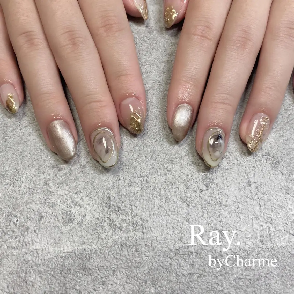 ネイル Ray. /綺麗目ニュアンスのネイルデザイン