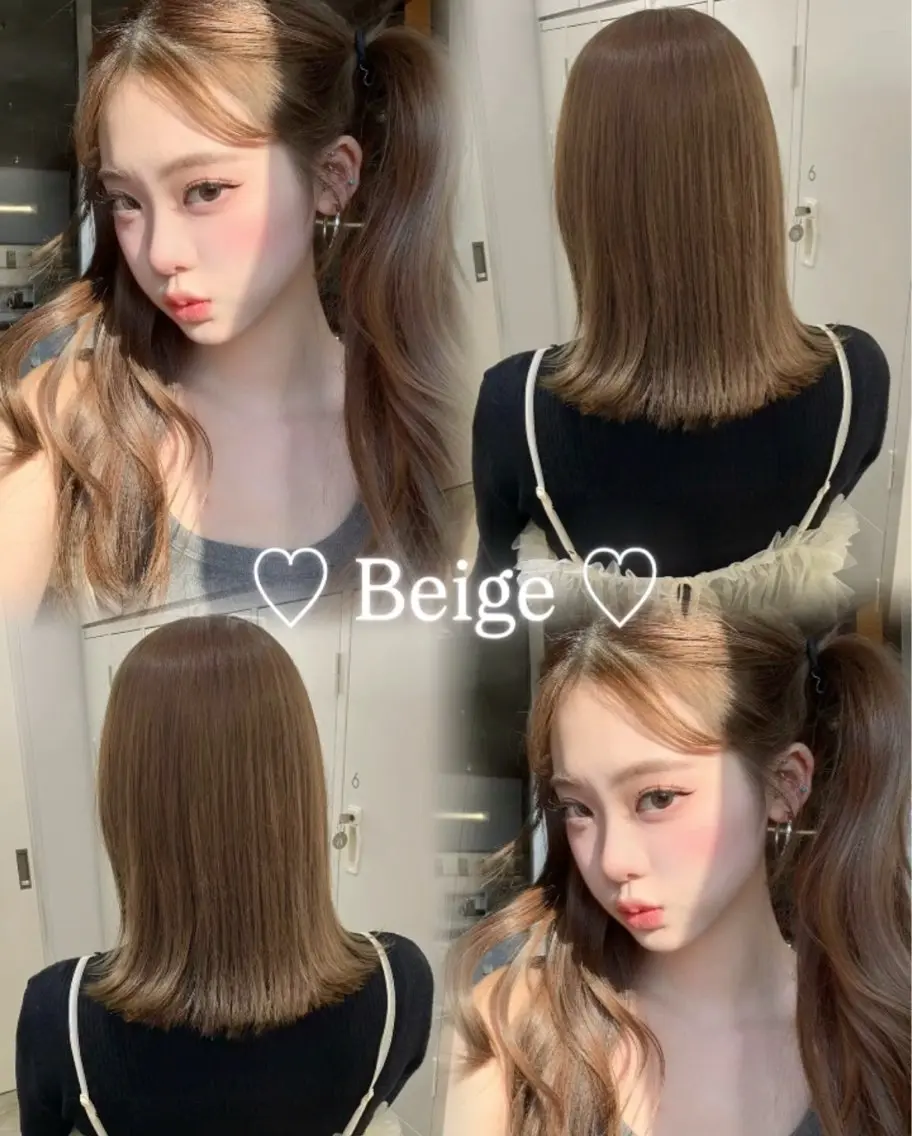 カラー ベージュカラー ブリーチ ダブルカラー ヘアカラー 新宿⋆✦ Maoのヘアスタイル