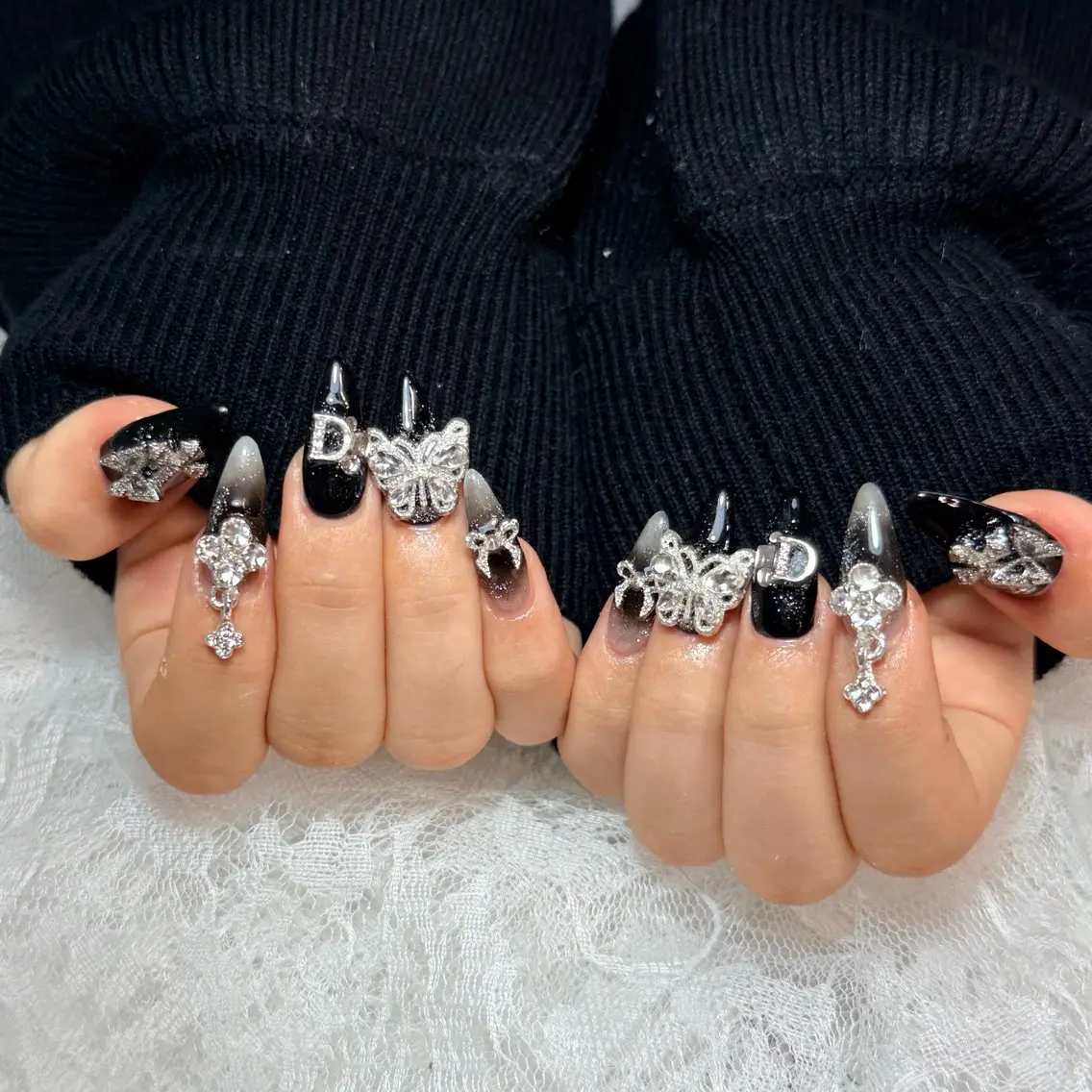 ネイル アートネイル ジェルネイル 韓国ネイル リボン ワンホンネイル ハンドネイル Lana Nailのネイルデザイン
