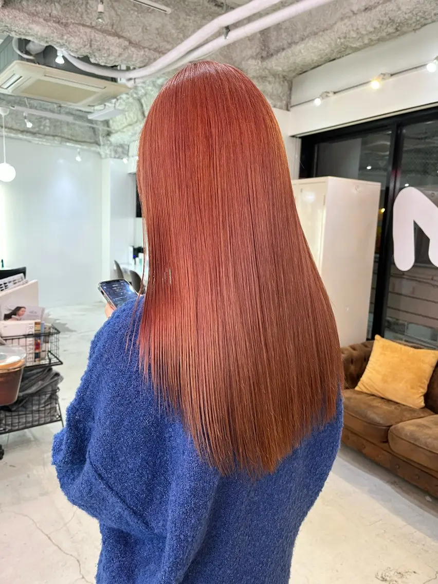 ロング カラー ハイトーンを育てる ブリーチカラー/牧原のヘアスタイル