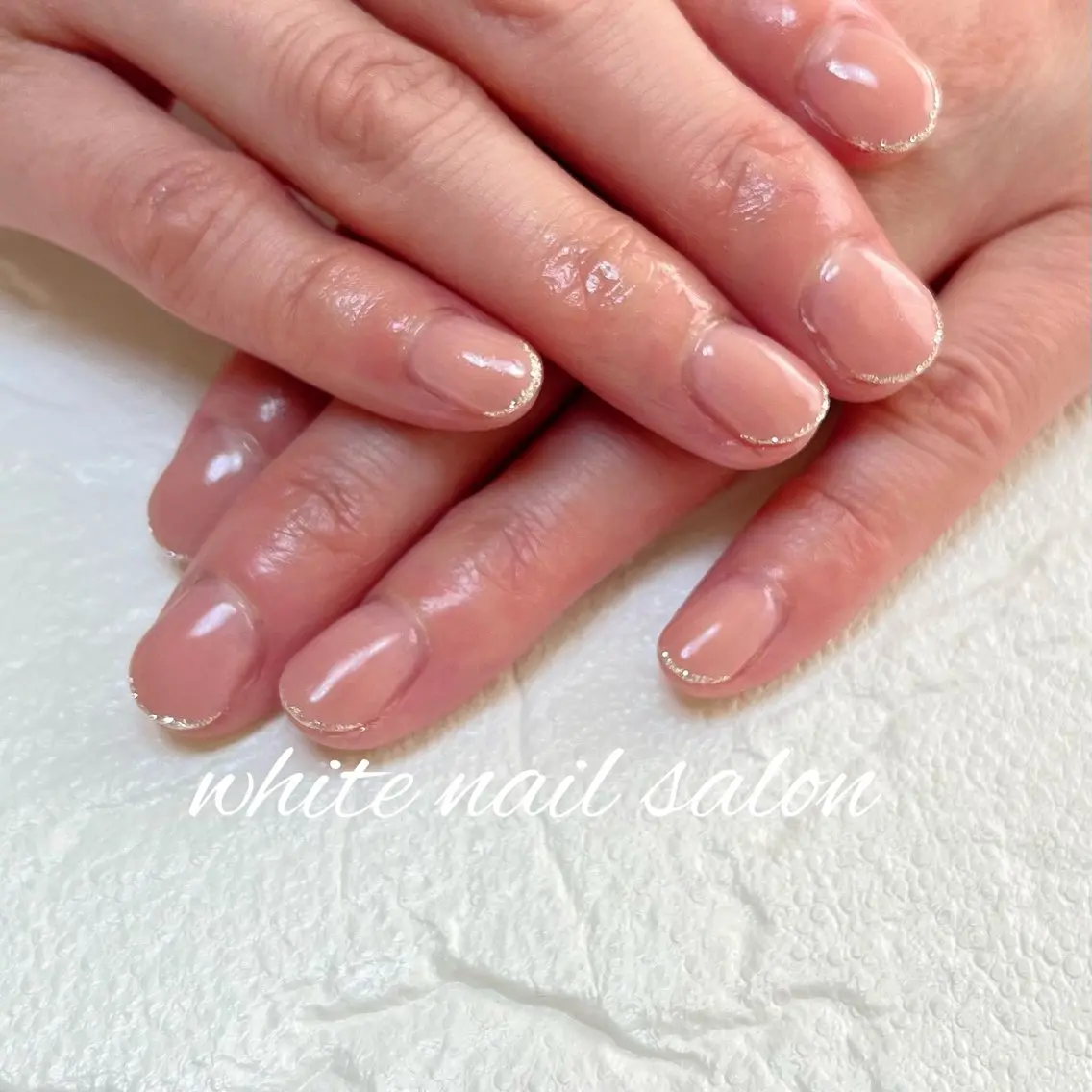 ネイル ラメ(グリッター) ハンドネイル white nail salonのネイルデザイン
