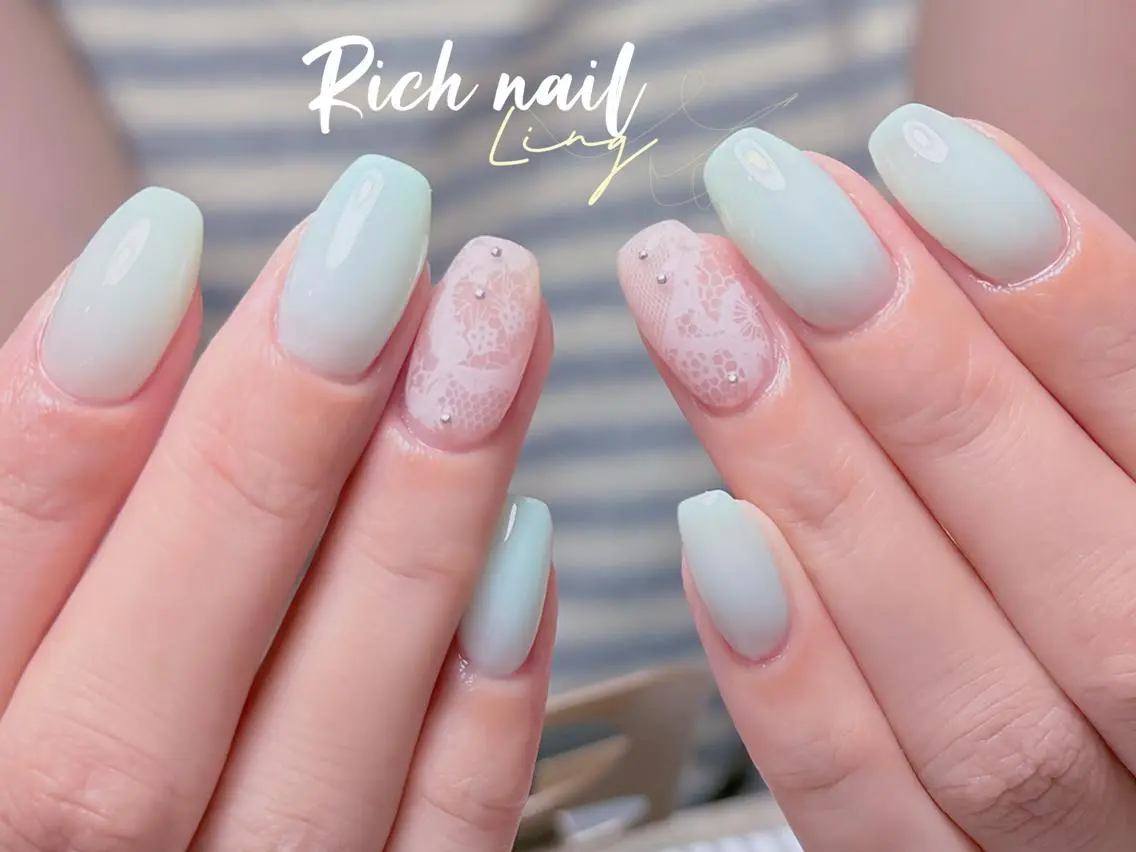 ネイル ハンドネイル ハンドケア Rich Nail 🤲🏻梨央のネイルデザイン