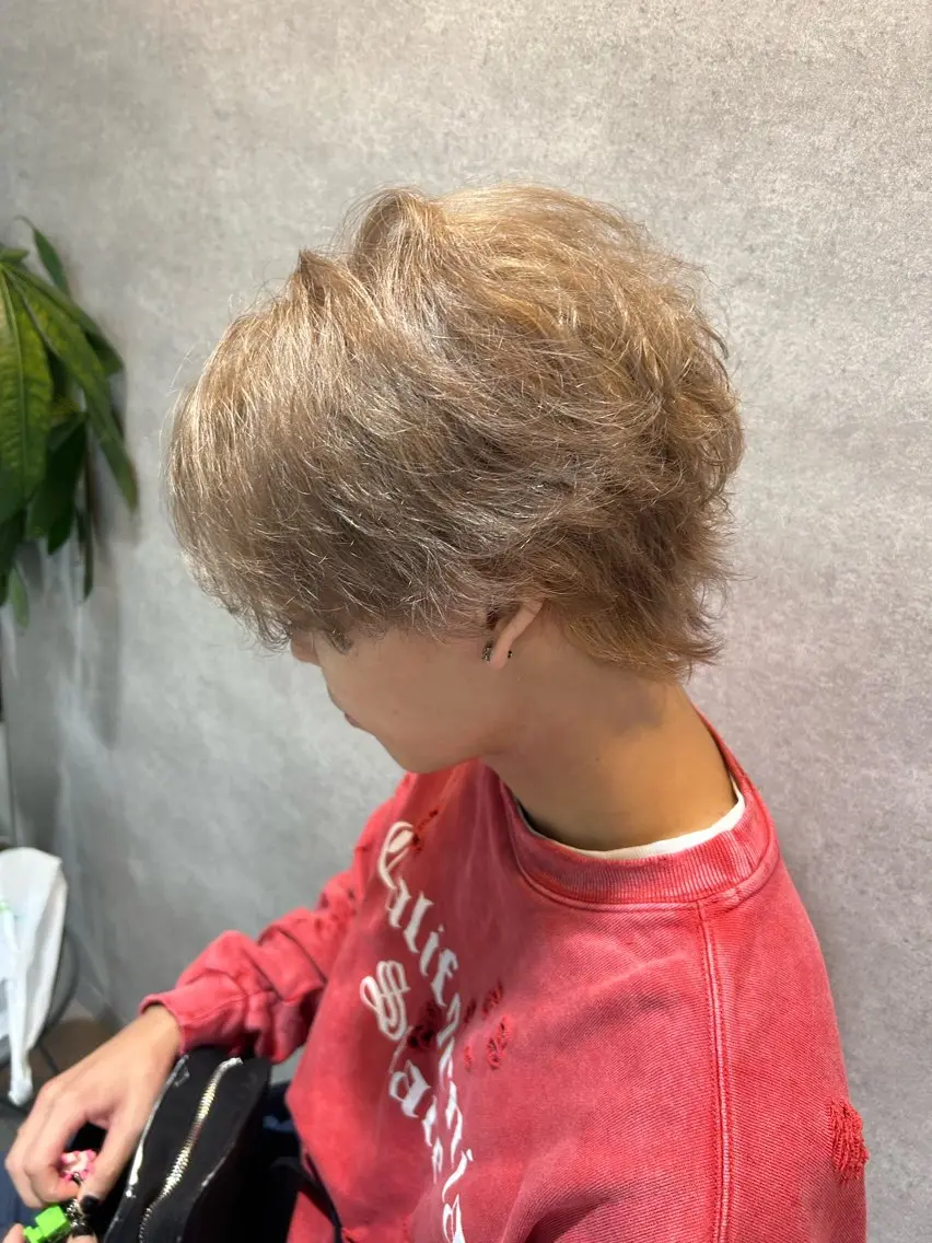 ⚡️今季限定⚡️メンズカット＋ブリーチありorなしダブルカラーの写真