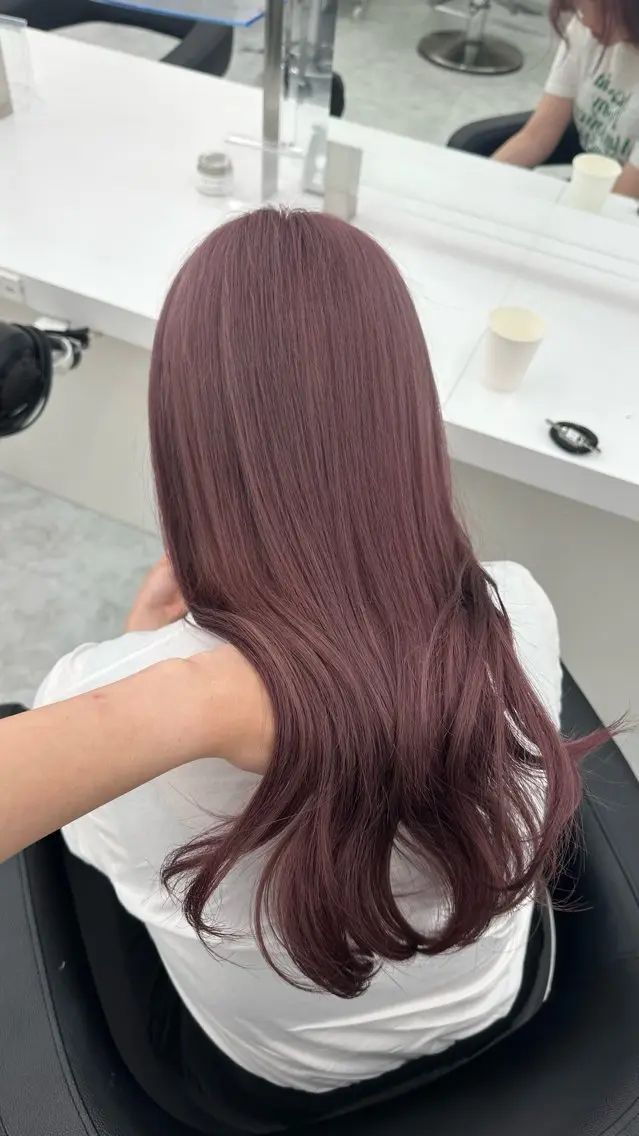 ロング カラー ヘアカラー トリートメント ヘッドスパ ヘアセット 似合わせstyle ❤︎misaki❤︎のヘアスタイル