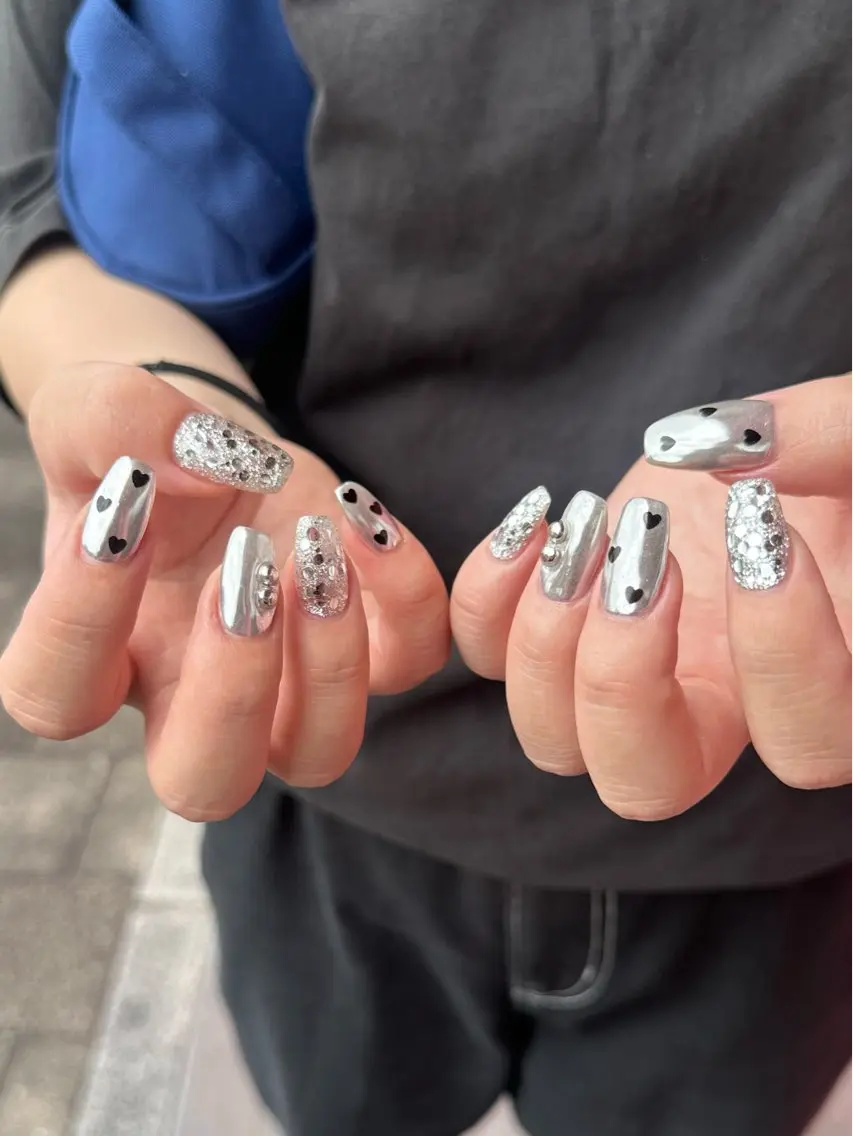 セミロング ハンドネイル M.wish太田川店 💅🏼Arisaのネイルデザイン