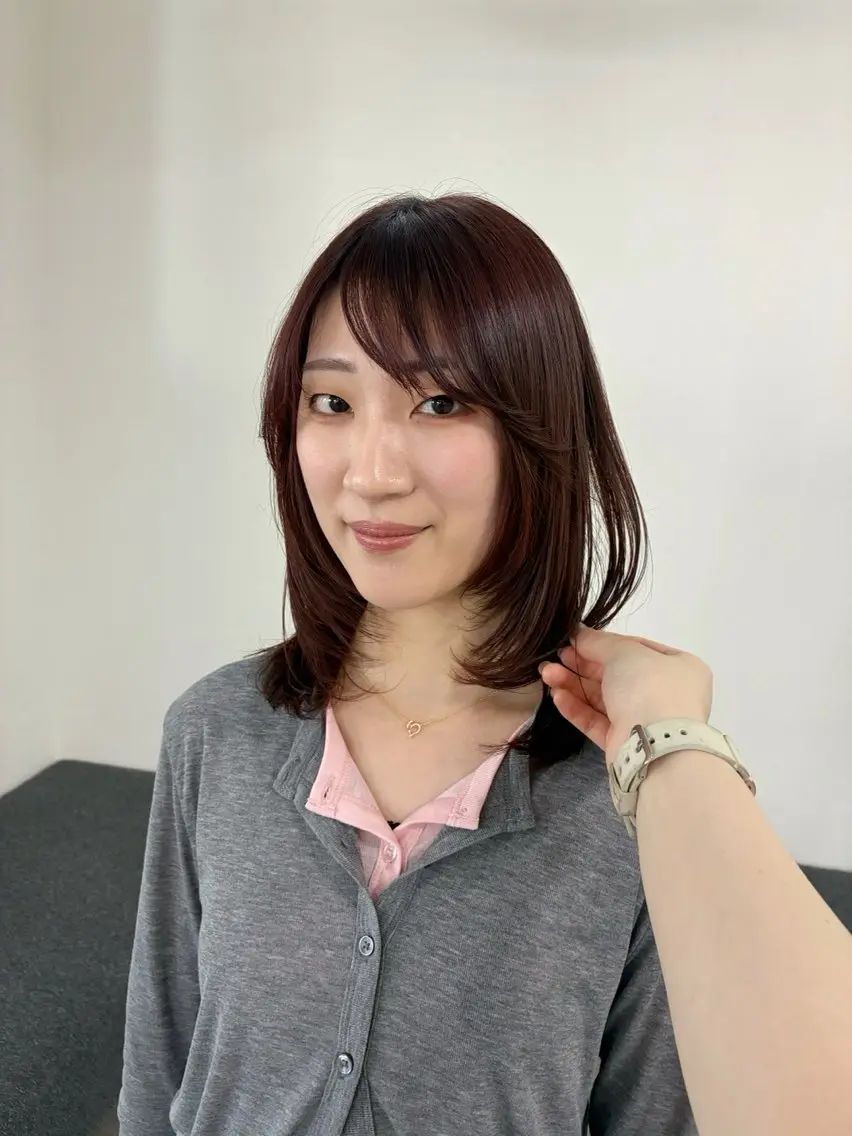 ミディアム レイヤーカット🍀 さとのヘアスタイル