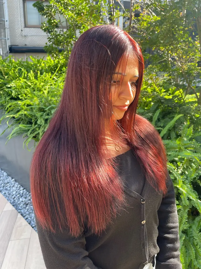 ロング SEAM アキホのヘアスタイル