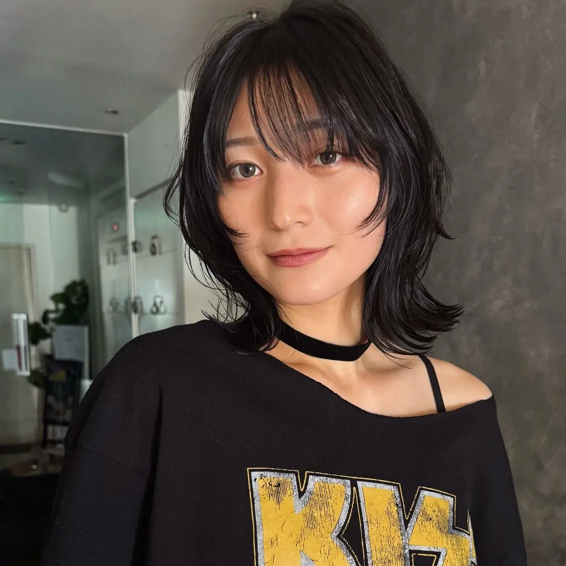 ミディアム ボブレイヤー ボブ レイヤーカット モデル募集/山田蓮/ レイヤーボブのヘアスタイル