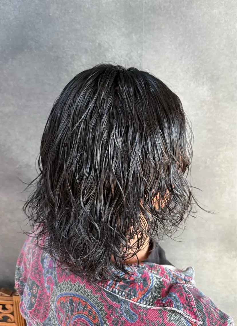 ロング パーマ メンズ メンズ特化 前橋 サトウリョウタのヘアスタイル