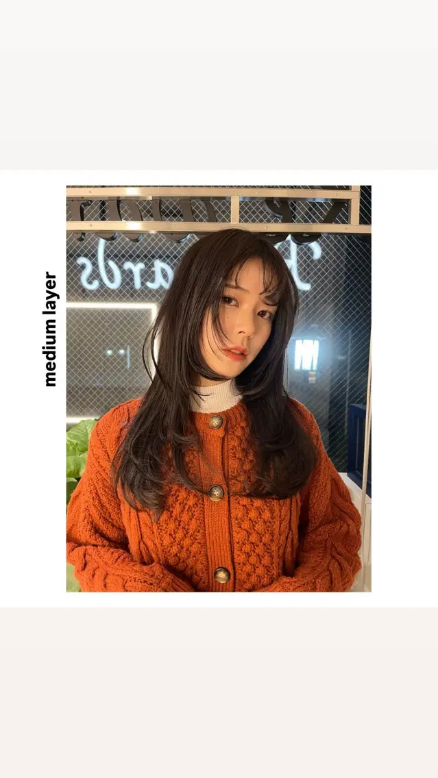 ミディアム カラー ベージュカラー レイヤーカット カット ヘアカラー トリートメント hiro【沿線で叶う 似合わせhair】のヘアスタイル