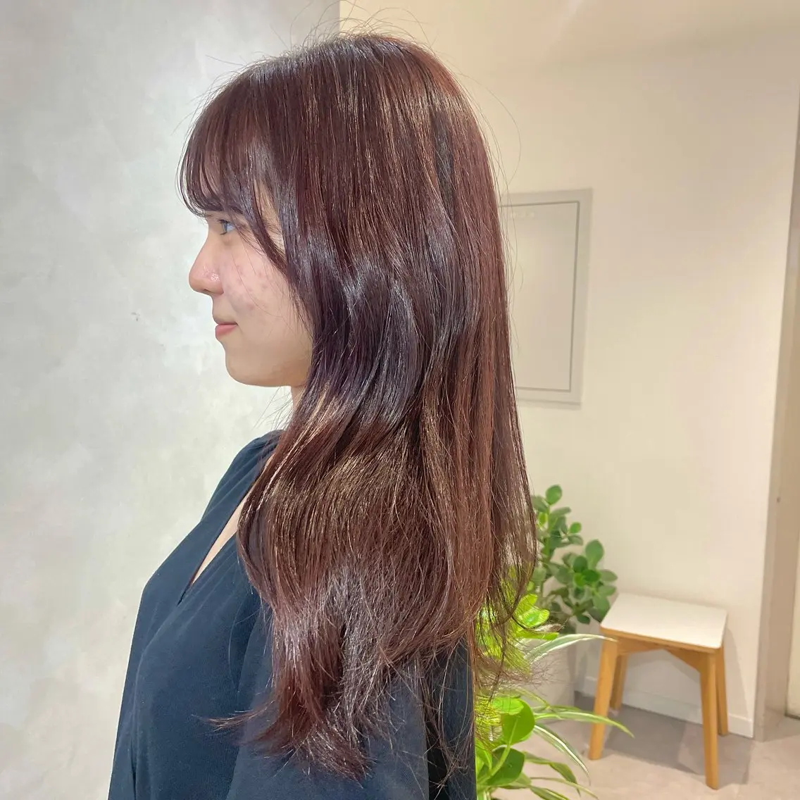 セミロング カラー ヘアアレンジ ヘアカラー トリートメント 🎀レイヤー 透明感 カラーyuuri🎀のヘアスタイル