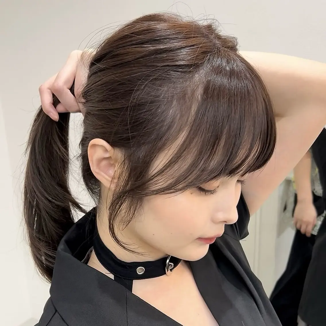 ヘアアレンジ 🩷似合わせカラー 💙小顔レイヤー田中のヘアスタイル