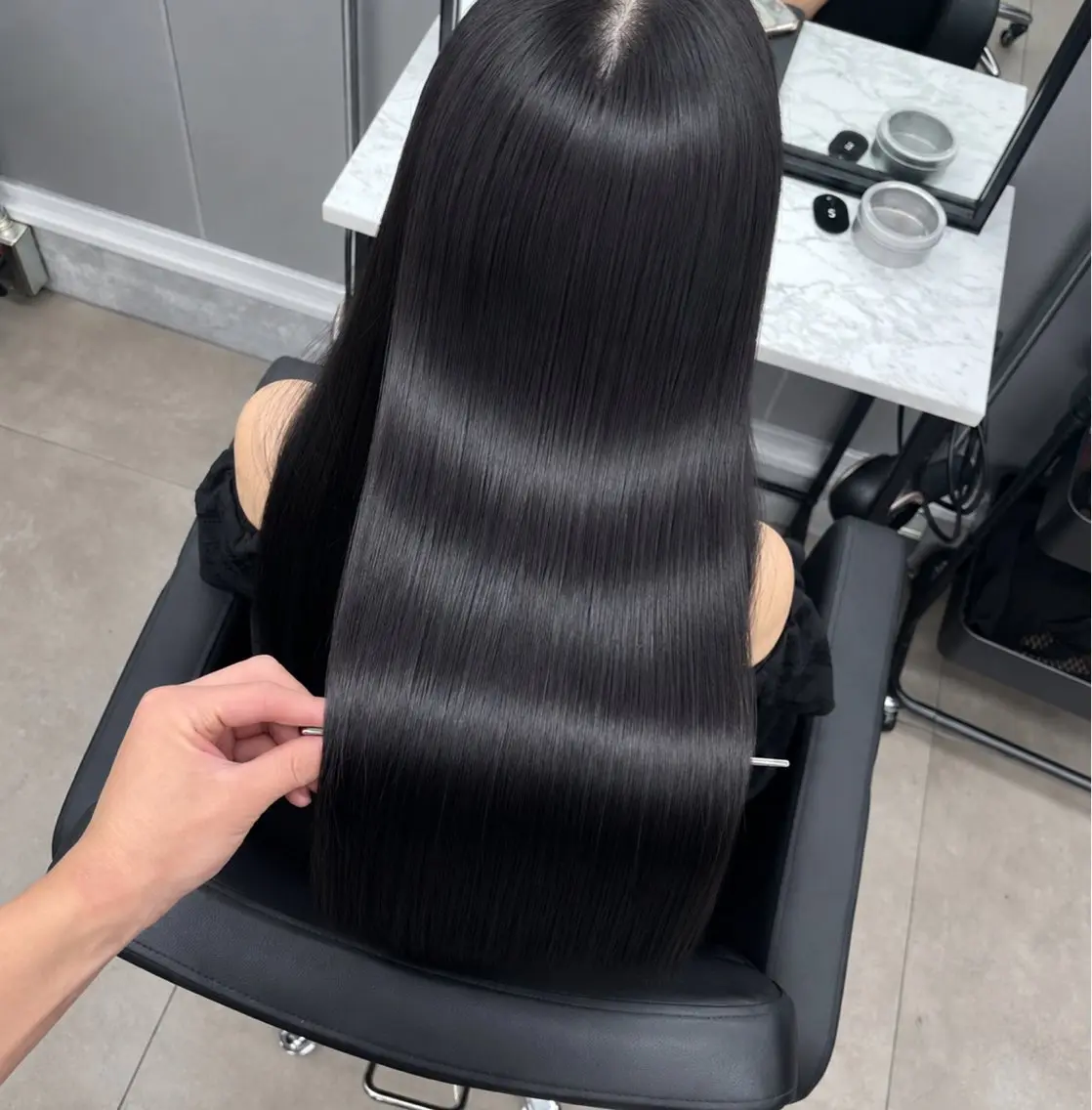 ロング くせ毛 トリートメント トリートメント 🌈縮毛矯正特化 No.1 SORAのヘアスタイル