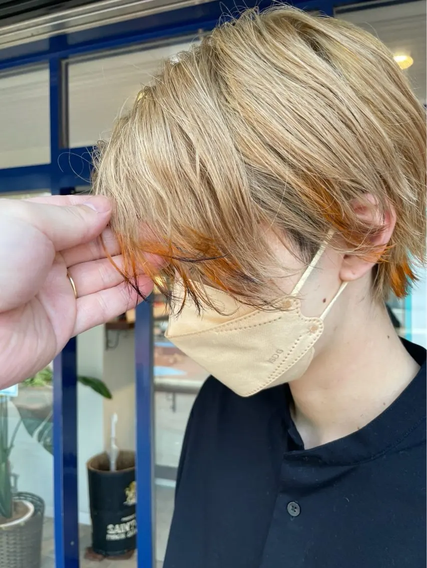 メンズカラー✨️＋ブリーチモデル✨️の写真