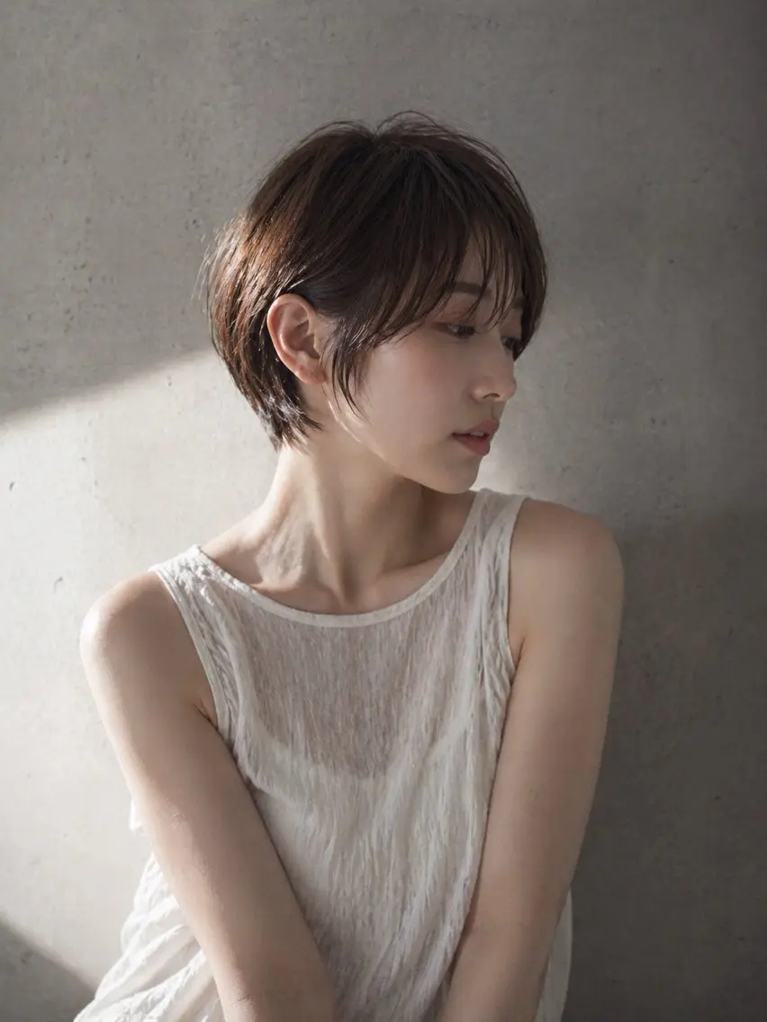 ショート カラー カット ヘアカラー SLASHオオデミズ シュンジのヘアスタイル