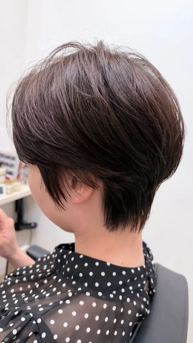 ショート カット ヘアカラー トリートメント 大阪 美容師 林のヘアスタイル