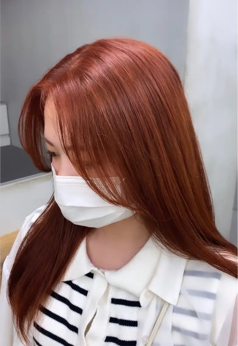 カラー ブリーチ ダブルカラー ブリーチなしカラー 暖色/透明感カラー かずきのヘアスタイル