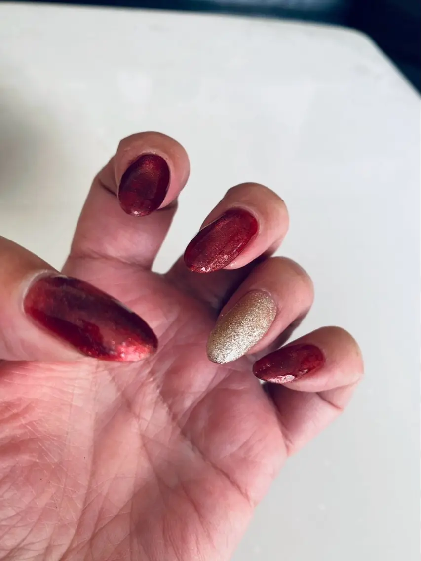 ネイル マグネットネイル ハンドネイル Nailsalon Dahliaのネイルデザイン