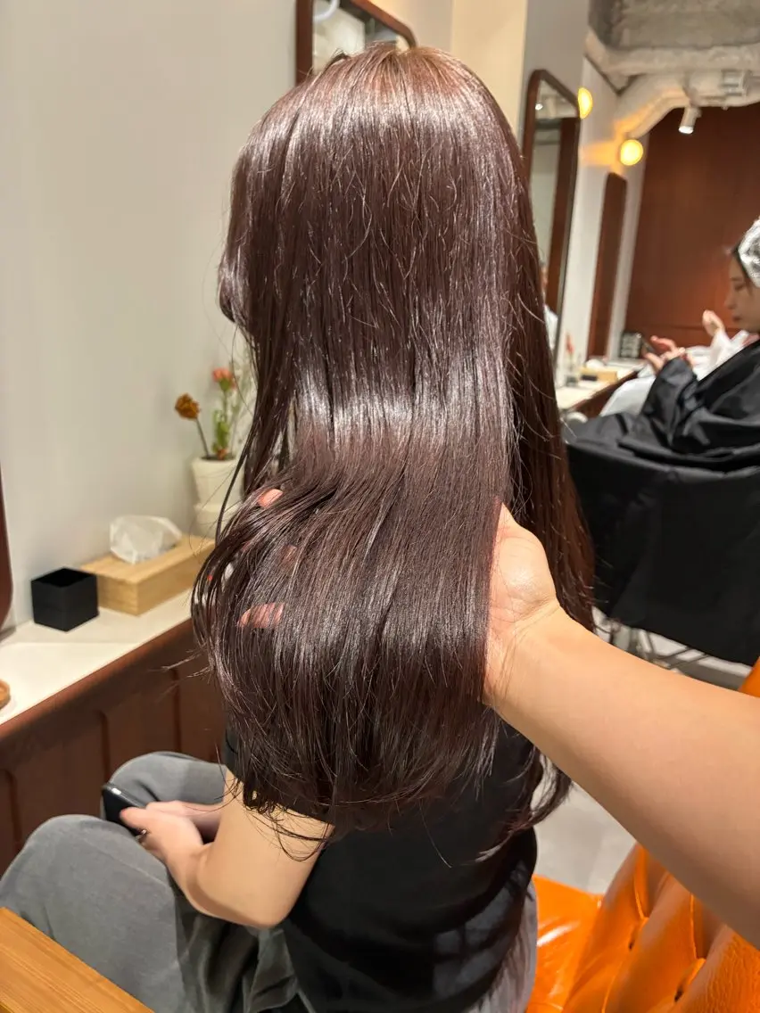 セミロング カラー ヘアアレンジ カット ヘアカラー トリートメント 💟Opus // Mizuki🐕のヘアスタイル