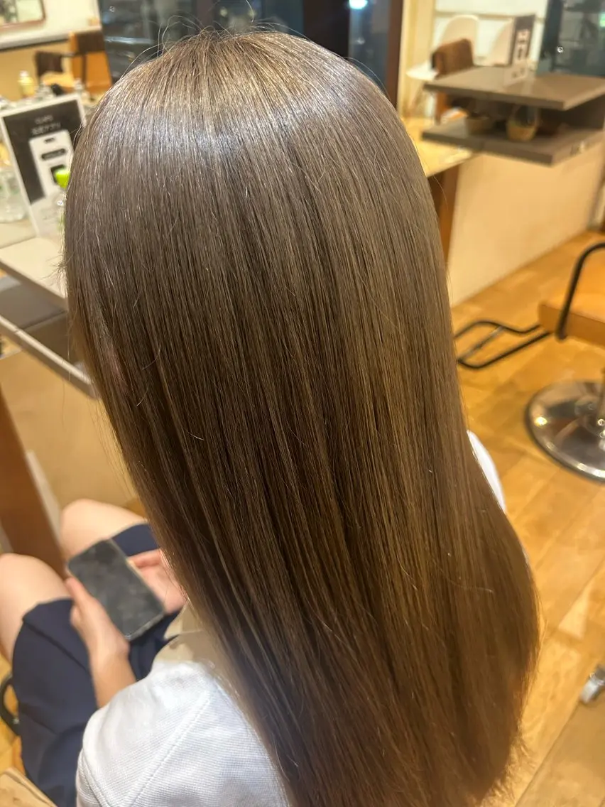 ロング カラー ヘアカラー 透明感カラー/ 艶カラー/ここ🍒のヘアスタイル