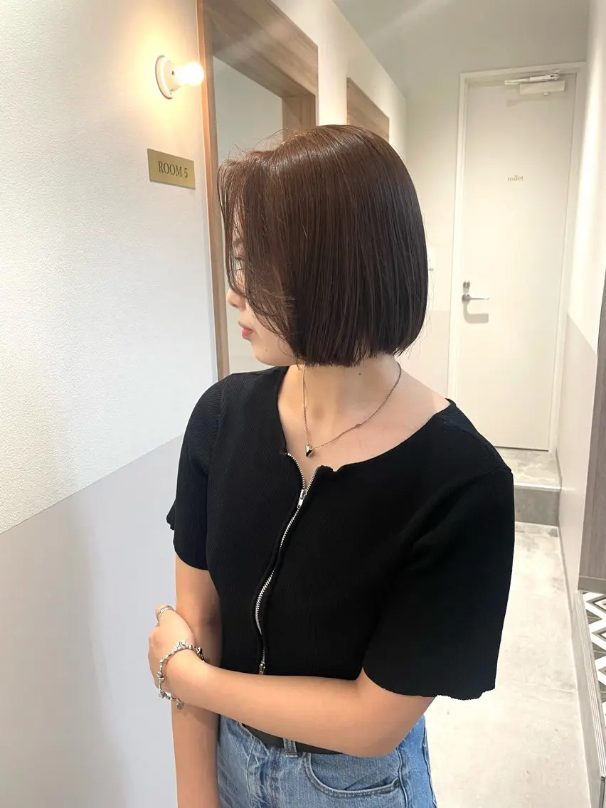 ショート カラー 田中大星 /ボブ 縮毛矯正のヘアスタイル