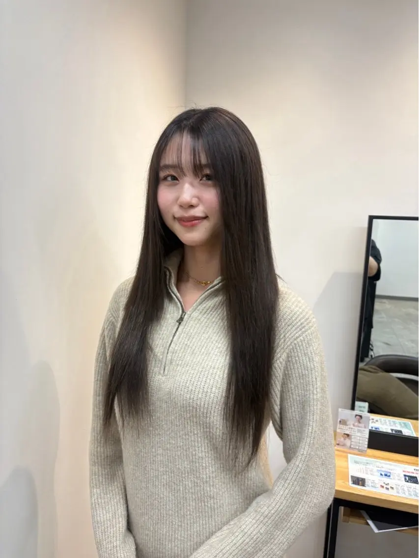 ロング エクステ トリートメント 六本木🫧マツエク 望月彩音のヘアスタイル