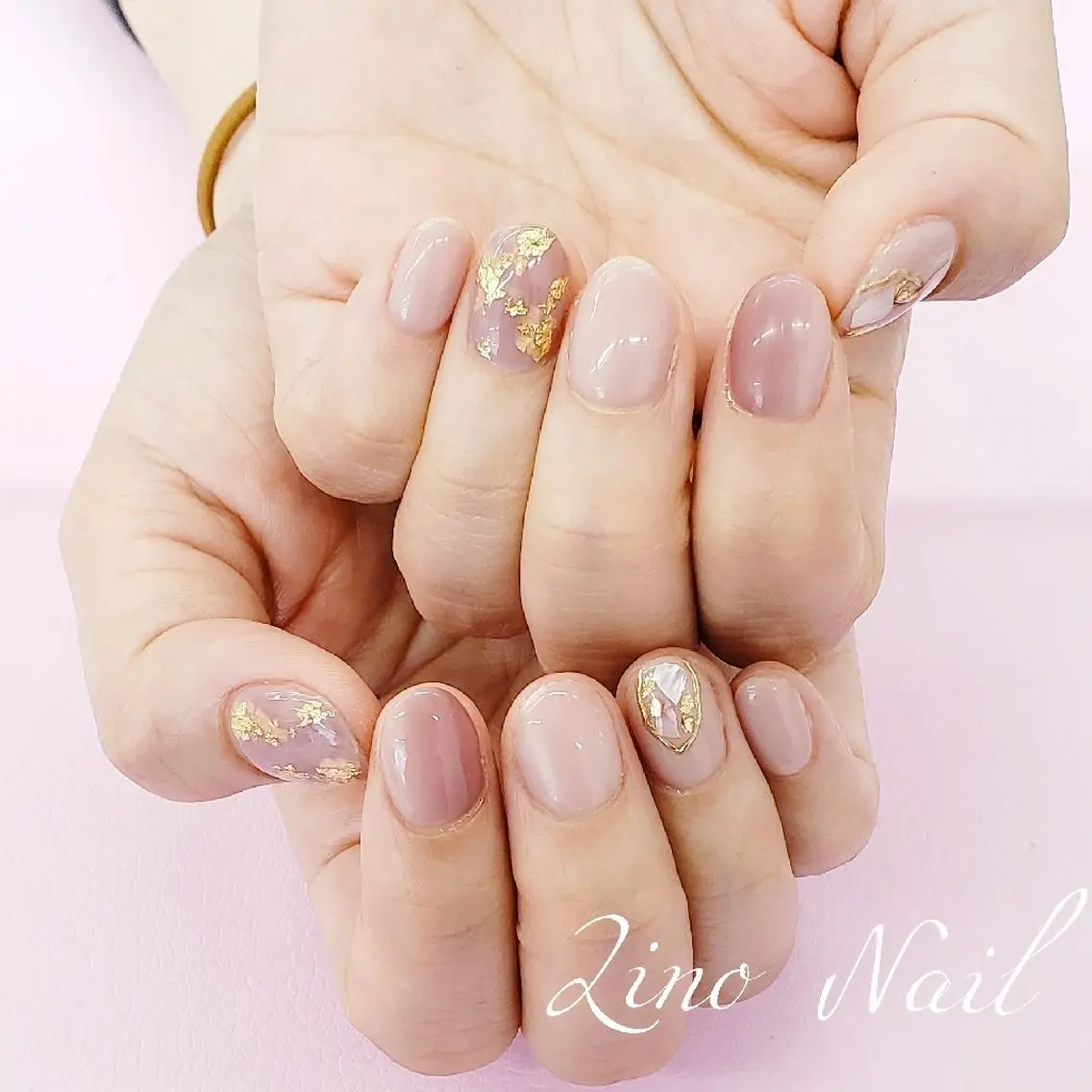 ネイル カジュアル ジェルネイル キラキラネイル ラメ(グリッター) マットネイル ハンドネイル Lino Nailのネイルデザイン
