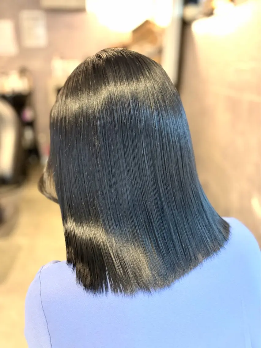 ミディアム カラー ヘアカラー トリートメント 🩶鈴木茉奈🩶艶髪 /透明感/暖色カラーのヘアスタイル
