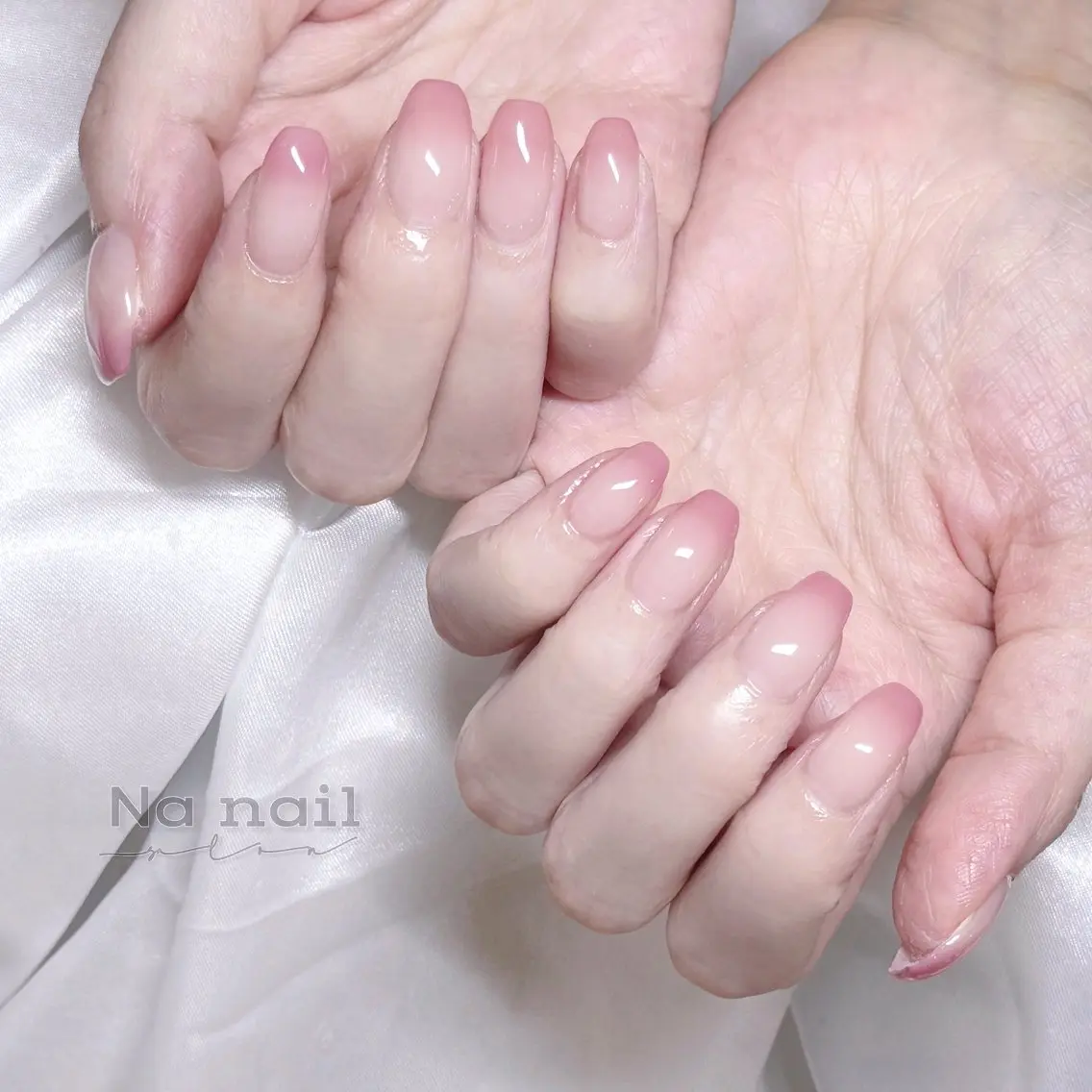 ネイル チークネイル フラッシュネイル フレンチネイル ジェルネイル グラデーション CC Nail 高田馬場のネイルデザイン