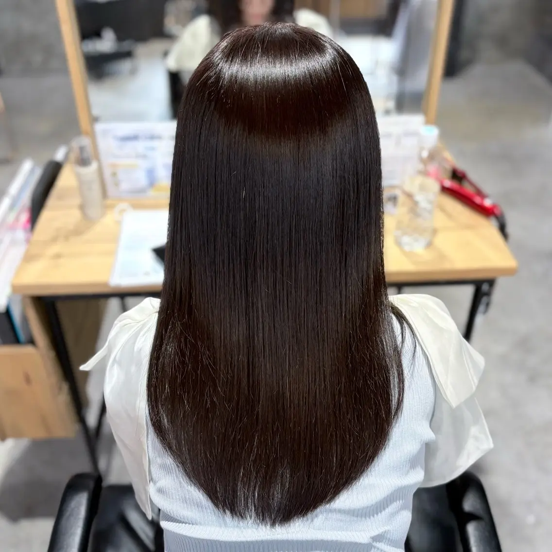 セミロング 髪質改善 トリートメント 髪質改善/扱いやすい カット/Renaのヘアスタイル
