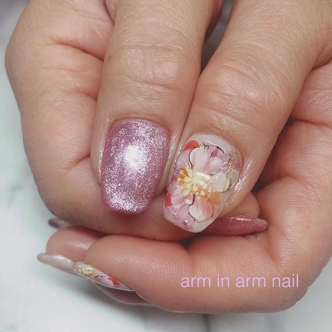 ネイル arm in arm ︎✿Yamamotoのマツエク・マツパデザイン