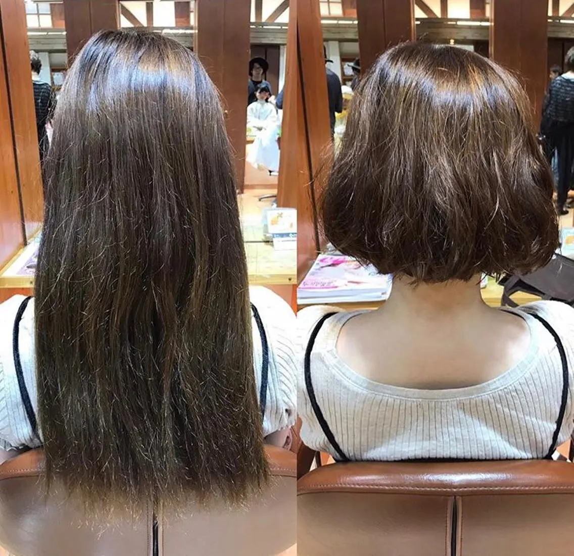ショート パーマ ✂︎ショート、ボブ、 レイヤー🩵YUMIのヘアスタイル