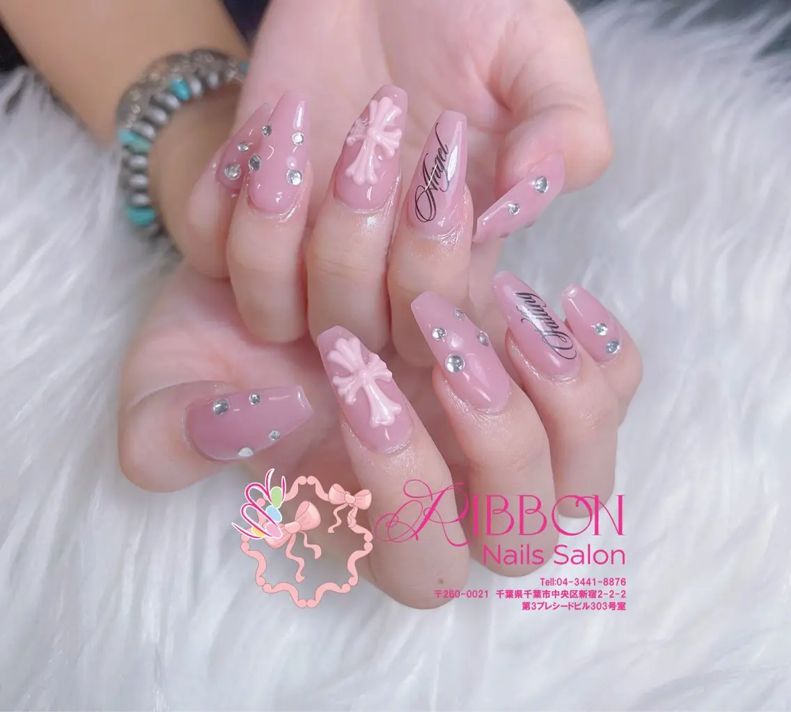 ネイル フットネイル フレンチネイル ジェルネイル マグネットネイル 持ち込み ハンドネイル Ribbonnail salonのネイルデザイン