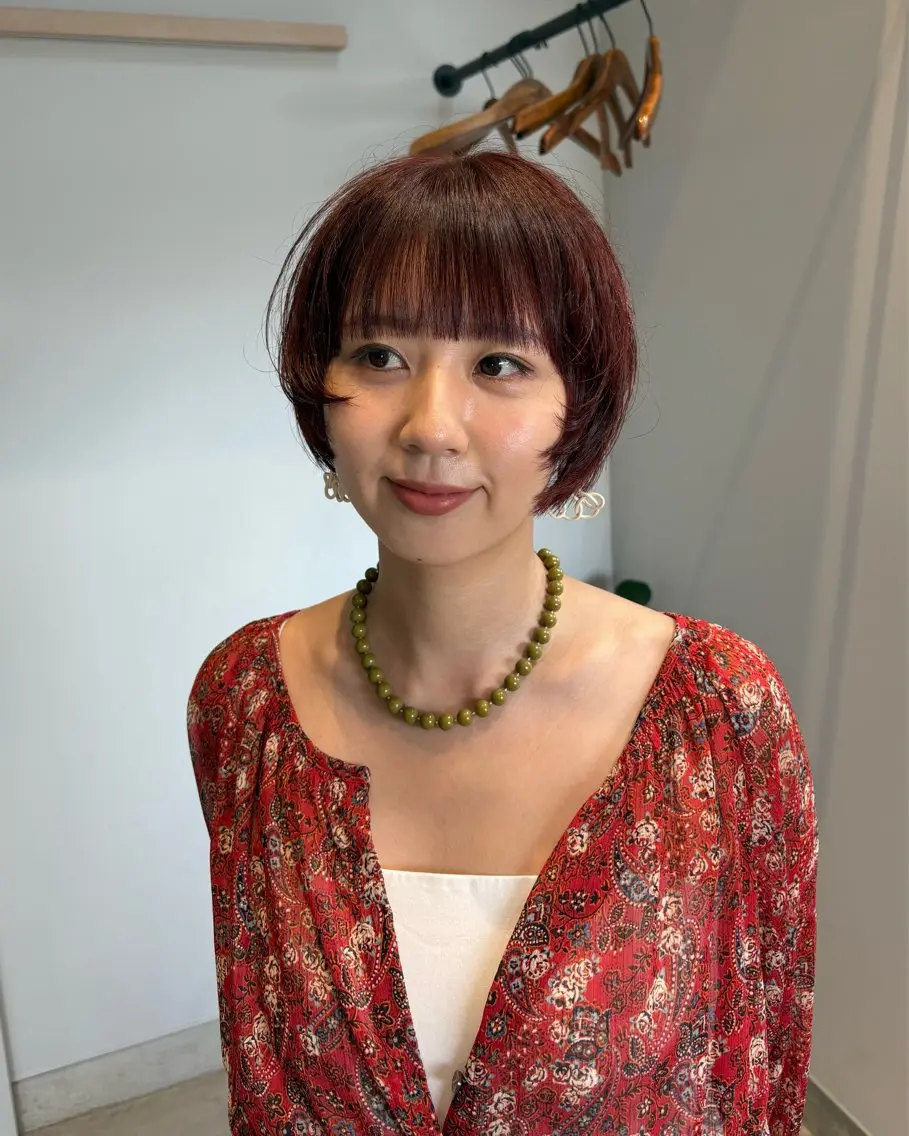 ショート カラー カット ヘアカラー 石田 俊介のヘアスタイル
