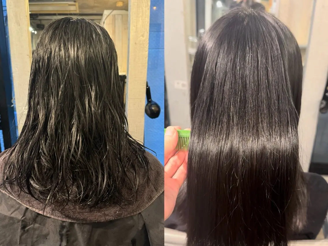 セミロング ブリーチカラー/ブロ ンドレイヤーカットのヘアスタイル